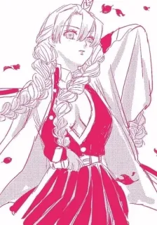 💗 Mitsuri Kanroji Demon Slayer Anime, Demon Slayer, Mitsuri Kanroji, Hashira, Pilar Cinta, Manga, Imut telegram sticker