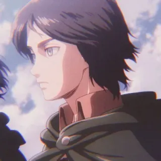 🥰 Eren Yeager Attack on Titan Anime, Eren Jaeger, L'Attacco dei Giganti, Animazione, Personaggio, Soldato telegram sticker