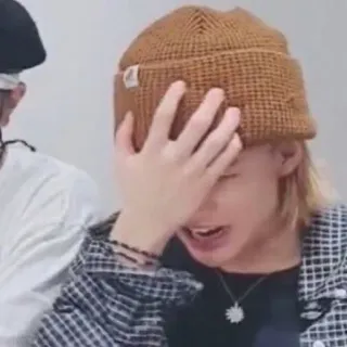 😣 人, 男人, 捂脸, 失望, 沮丧, 悲伤 whatsapp sticker