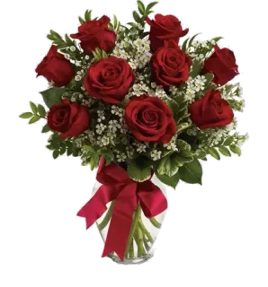 😩 Rosen, Blumen, Blumenstrauß, rote Rosen, Vase, Geschenk telegram sticker