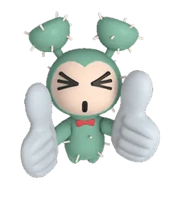 👍 cartoon, character, thumbs up, cute, kawaii telegram sticker