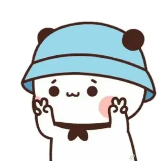 🍒 Kreskówka, Urocze, Emoji, Postać, Znak pokoju telegram sticker