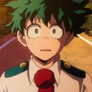 🥦 Izuku Midoriya My Hero Academia anime, manga, my hero academia, izuku midoriya, deku, character, student, hero telegram sticker