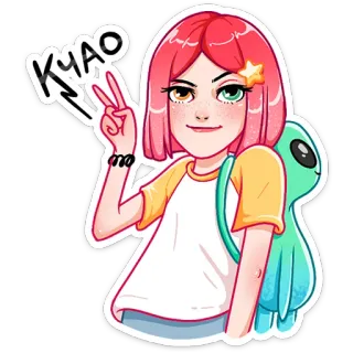 Тусагёрл :: @stickroom telegram stickers