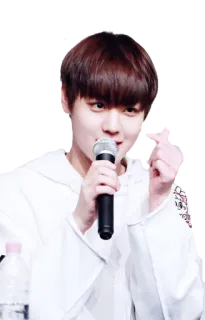❤️ kpop, певец, айдол, микрофон, сердце, мужчина whatsapp sticker