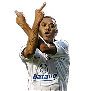 👆 Camila dedo corazón, ofensivo, gesto, futbolista, tatuaje whatsapp sticker