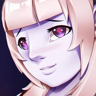 ☹️ Аниме девушка, Мультфильм, Милый, Портрет, Женщина telegram sticker