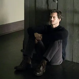 🙁 Will Graham Hannibal sitzen, mann, brütend, fernsehserie, charakter telegram sticker