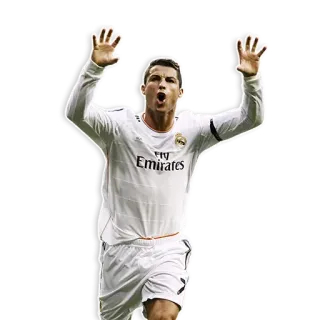 🙌 Cristiano Ronaldo foot, football, fête, athlète, sport whatsapp sticker
