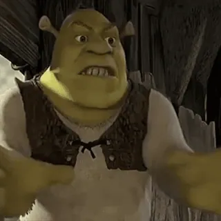 😡 Shrek Oger, Cartoon, Film, Dreamworks, animiert telegram sticker