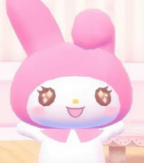 🌷 My Melody มายเมโลดี้, ซานริโอ, น่ารัก, คาวาอิ, สีชมพู, กระต่าย telegram sticker
