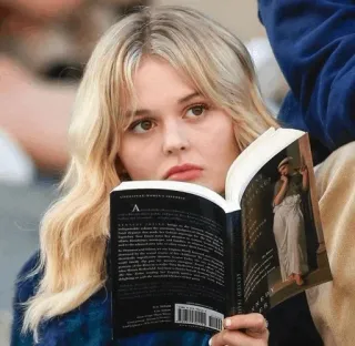 🧊 RENAISSANCE WOMEN REFINE Frau, Buch, Lesen, Person whatsapp sticker