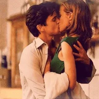 💋 pocałunek, romans, para, miłość, uczucie telegram sticker