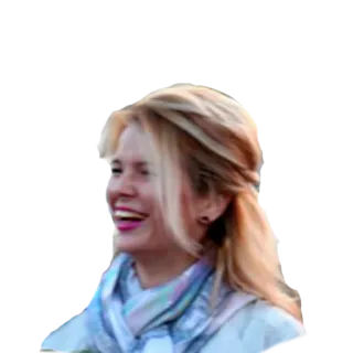 😂 mulher, sorriso, retrato, pessoa, loira telegram sticker