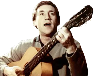 👱 homme, guitare, musique, musicien, chanteur, portrait telegram sticker