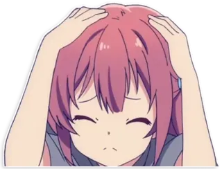 😣 Anime, Chica, Triste, Molesta, Frustrada, Llorando, Emocional telegram sticker