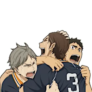 😭 Аниме, Плач, Персонажи, Грустно, Эмоции, Друзья, Эмоциональный telegram sticker