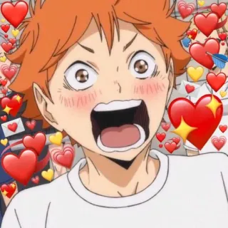 😍 Hinata Shoyo Haikyuu!! anime, character, sports, haikyuu, hinata, hinata shoyo, volleyball telegram sticker
