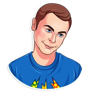 😏 Sheldon Cooper The Big Bang Theory Sheldon, The Big Bang Theory, character, comedy, sitcom telegram sticker