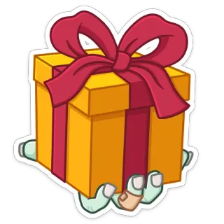 🎁 regalo, presente, caja, lazo, celebración, regalar, sorpresa telegram sticker