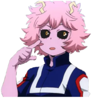 🙄 Mina Ashido My Hero Academia 动漫, 粉色, 英雄, 米娜, 芦户 telegram sticker