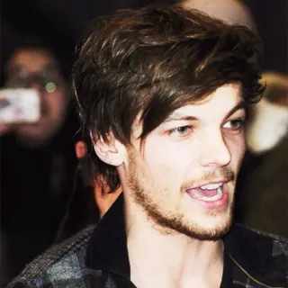 😒 Louis Tomlinson Louis Tomlinson, One Direction, chanteur, célébrité, portrait, musicien telegram sticker