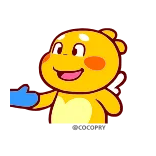 🤝 Cartoon, Personnage, Doigt d'honneur, Offensant, Jaune, Bleu, Sticker, Emoji telegram sticker