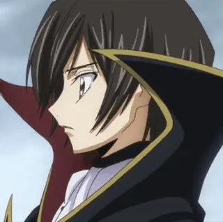 🥀 Lelouch Lamperouge Code Geass 애니메이션, 캐릭터,  를르슈, 람페르지, 코드 기아스 telegram sticker