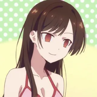 💔 Chizuru Ichinose Rent-A-Girlfriend Anime, Cô gái, Chizuru Ichinose, Bạn gái thuê, Hoạt hình, Nụ cười, Nhân vật whatsapp sticker