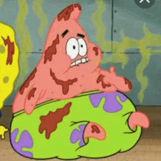 ✨ Patrick Star SpongeBob SquarePants dessin animé, Patrick, étoile, Nickelodeon, Bob l'éponge telegram sticker