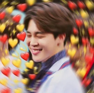 💛 love, heart, happy, smile, affection, joy, kpop, fan telegram sticker