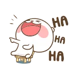 😂 HA
HA
HA rire, joyeux, drôle, mignon, heureux whatsapp sticker
