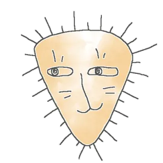 🦁 cara, dibujos animados, dibujo, garabato, minimalista, arte, lindo telegram sticker