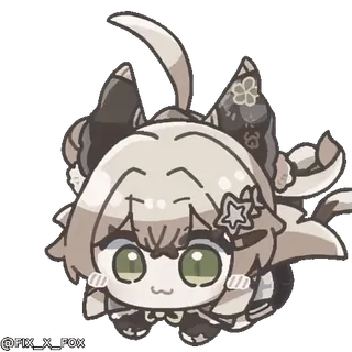 🥳 Satoko Houjou Higurashi When They Cry @Fox_ic_fox whatsapp sticker