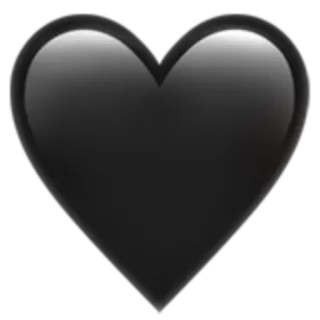 🖤 schwarzes Herz, Herz, Emoji whatsapp sticker