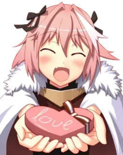 😍 love Anime, Hart, Liefde, Valentijn, Schattig telegram sticker