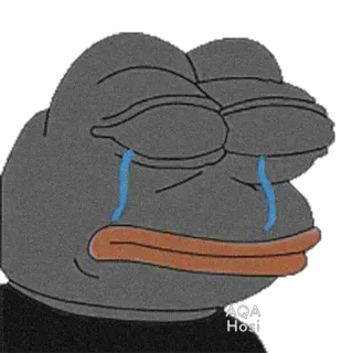 😭 Pepe the Frog pepe, kikker, meme, verdrietig, huilen, internet meme telegram sticker