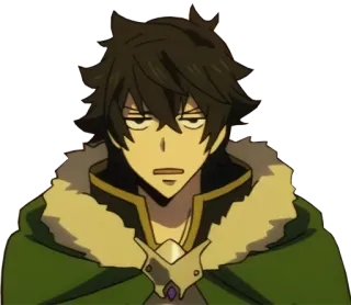 🤨 Naofumi Iwatani The Rising of the Shield Hero Anime, Charakter, Schild, Naofumi, Iwatani whatsapp sticker