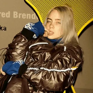 🕸 Billie Eilish billie eilish, sängerin, promi, musik, popstar telegram sticker