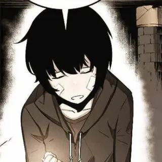 🤖 Anime, Manga, Triste, Personaggio, Ragazzo, Ferito telegram sticker