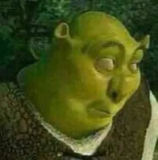 💬 Shrek Шрек, Огр, Dreamworks, смешной, мультфильм, фильм telegram sticker