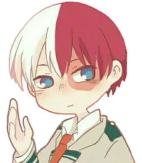 🙋‍♂ Shoto Todoroki My Hero Academia Anime, Manga, Shoto Todoroki, My Hero Academia, Naklejka telegram sticker
