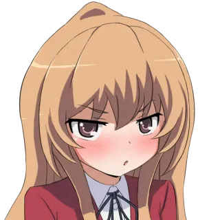 😕 Taiga Aisaka Toradora! Anime, Fille, Taiga, Toradora whatsapp sticker