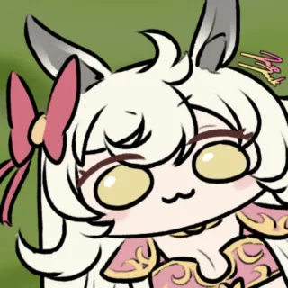 🦙 Аниме, Милый, Чиби, Наклейка, Мультфильм, Фанатское творчество whatsapp sticker
