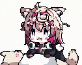 😆 Anime, Manga, Kawaii, Słodkie, Kreskówka, Pies, Pixel art telegram sticker
