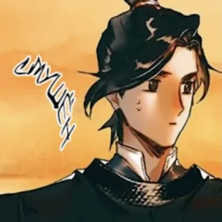 😳 стишен 贴纸, 男人, 艺术, 动漫, 亚洲 telegram sticker