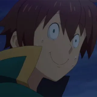 🛡 Kazuma Konosuba 动漫, 为美好的世界献上祝福, 和真, 搞笑, 喜剧, 表情, 反应 telegram sticker