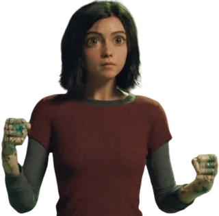 😳 Alita Alita: Battle Angel Anime, Cyborgue, Alita, Battle Angel whatsapp sticker