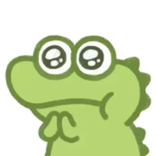 🥺 cute, dinosaur, green, cartoon, kawaii, chibi, pleading, request telegram sticker