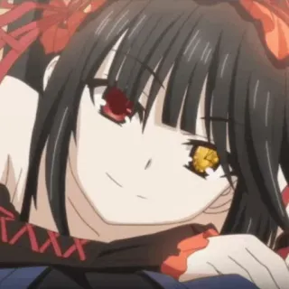 🥀 Kurumi Tokisaki Date A Live Anime, Gadis, Kurumi, Tokisaki telegram sticker